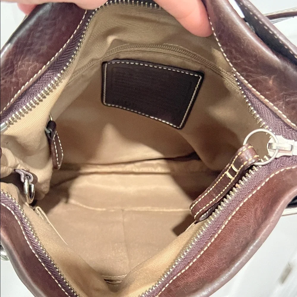 Vintage Coach Y2K Brown Leather Soho Duffle Shoulder/Crossbody Bag 1452
